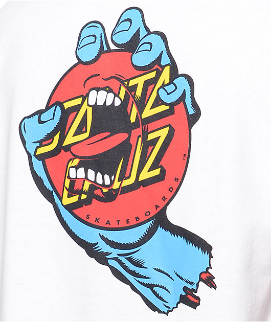 Santa Cruz Screaming Dot White T-Shirt