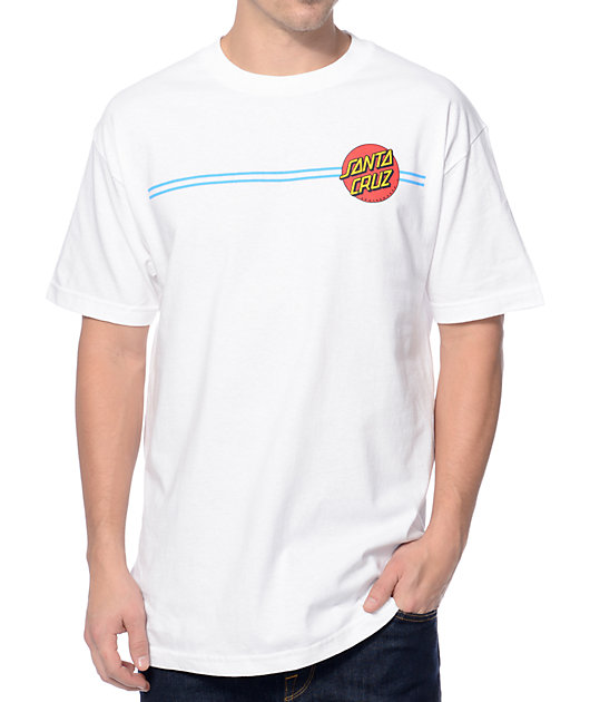 Santa Cruz Screaming Dot White T-Shirt
