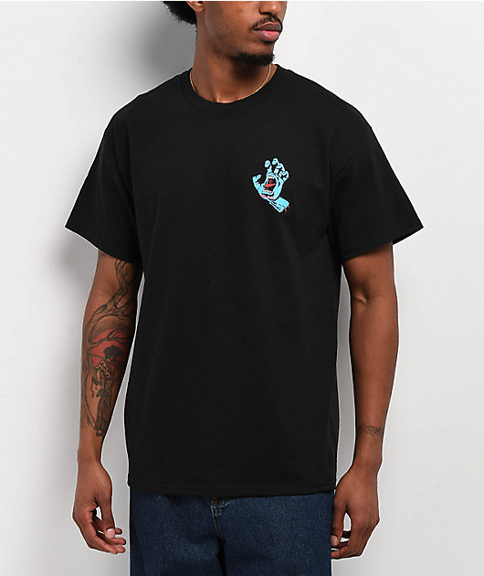 Santa Cruz Screaming Hand Black T-Shirt | Zumiez