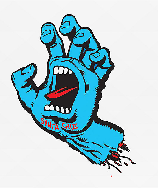 Santa Cruz Screaming Hand Sticker