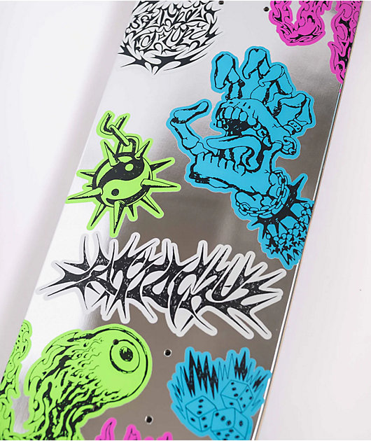 Santa Cruz Scribble Flash FeelBase 8.0" Skateboard Deck