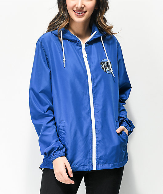Santa Cruz Serape Dot Blue Windbreaker Jacket