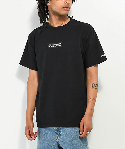 https://scene7.zumiez.com/is/image/zumiez/product_main_medium/Santa-Cruz-Skateboarding-Is-Not-A-Crime-Black-T-Shirt-_377241-front-US.jpg