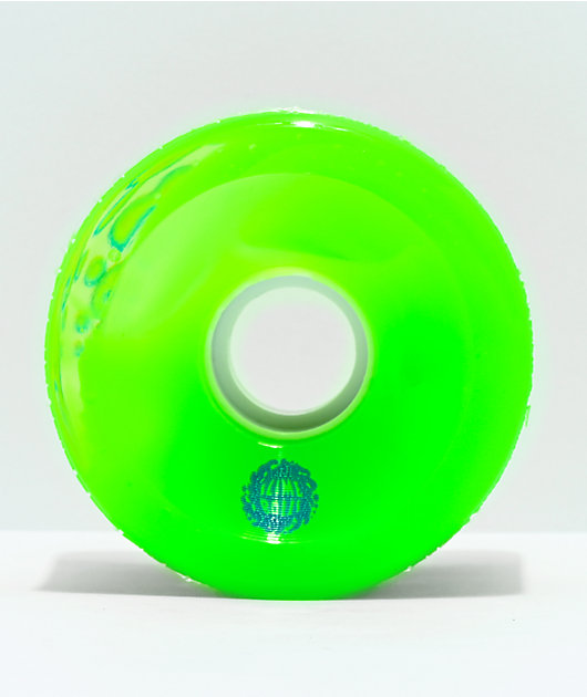 Santa Cruz Slime Balls OG 66mm 78a Translucent Green Cruiser Wheels