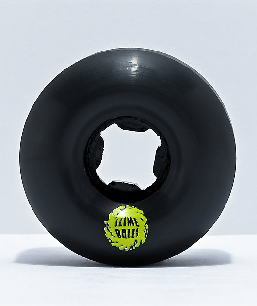 Santa Cruz Slime Balls Vomit Mini 54mm, 97a Black Cruiser Wheels