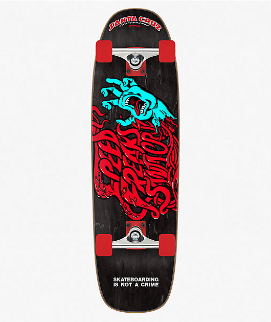 Santa Cruz Speed Freaks Hand Street 29" Cruiser Skateboard Complete