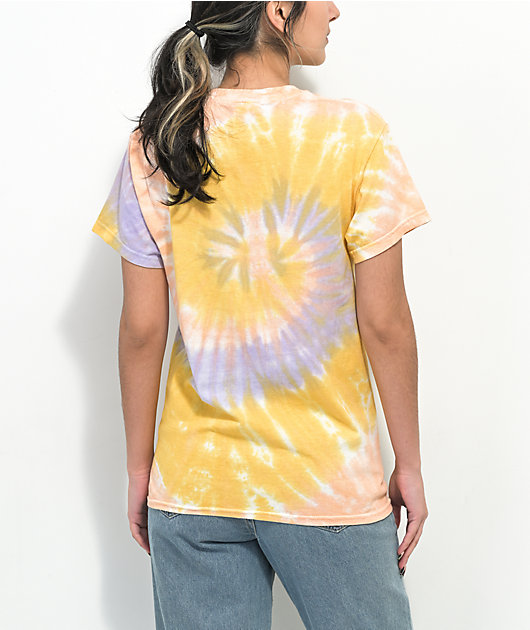Santa Cruz Split Sun Yellow & Purple Tie Dye T-Shirt