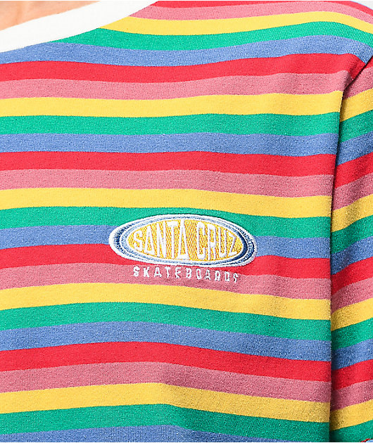 Santa Cruz Sunny camiseta arcoiris a rayas