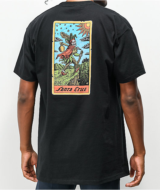 Santa Cruz Tarot camiseta negra