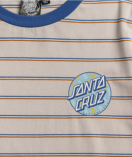 Santa Cruz Tropic Dot Clement Stripe T-Shirt
