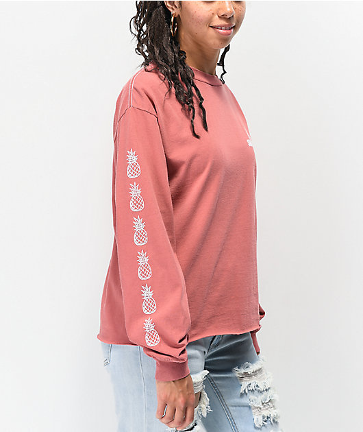 Santa Cruz Tropics Pink Long Sleeve T-Shirt