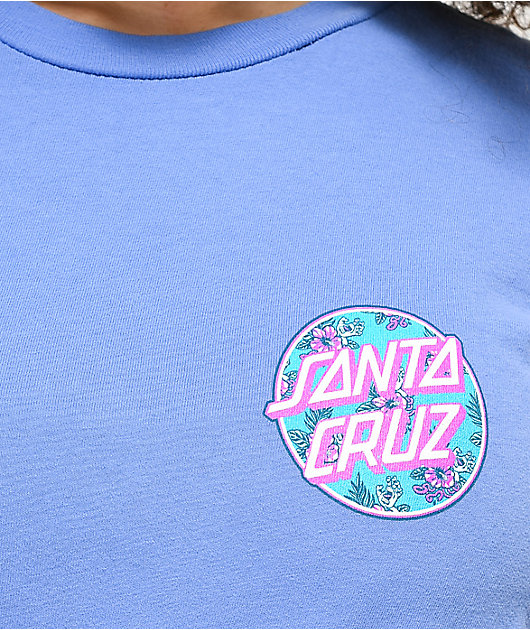 Santa Cruz Vacation Dot 2 Washed Blue T-Shirt
