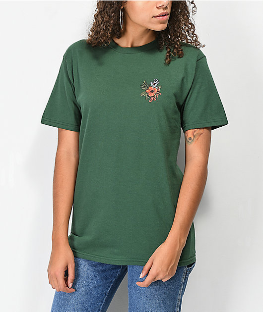 Santa Cruz Vacation Dot Forest Green T-Shirt