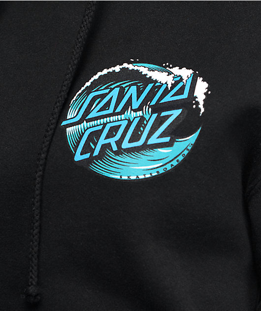 santa cruz wave dot hoodie