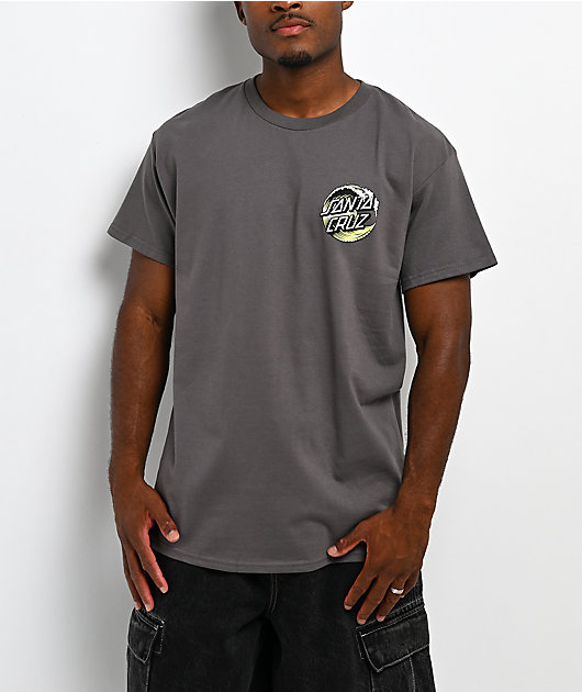 Santa Cruz Wave Dot Charcoal T-Shirt