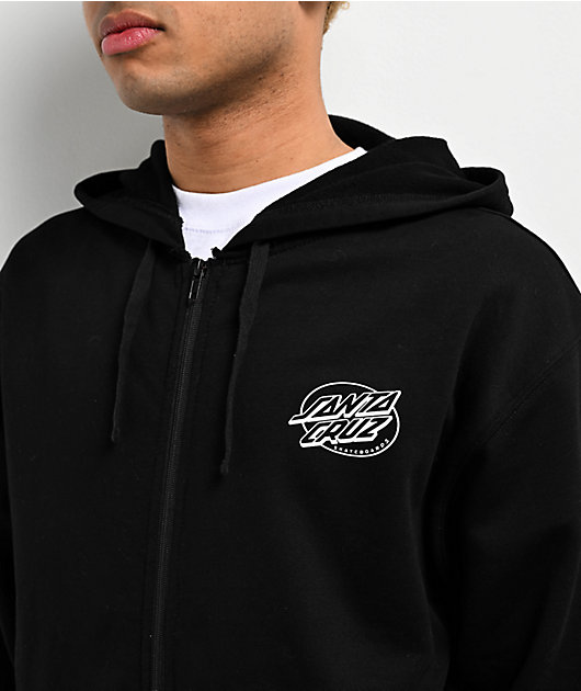 Santa Cruz Winkowski Primeval Black Zip Hoodie | Zumiez