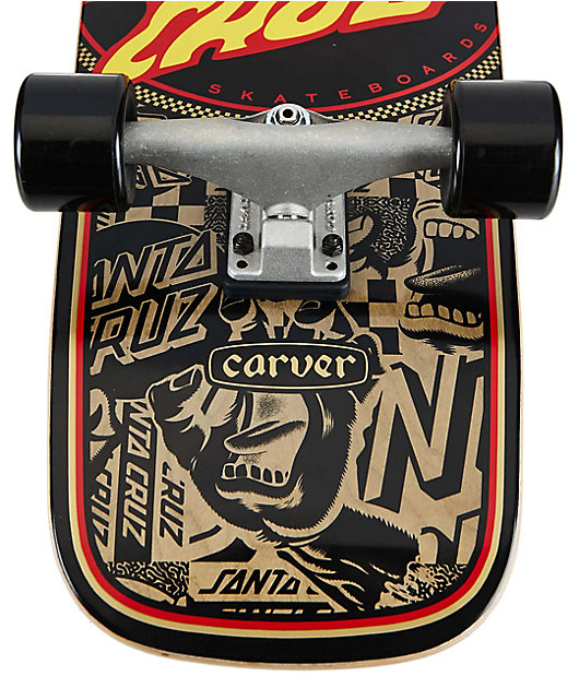 Santa Cruz x Carver Flame Dot Route Cruiser Skateboard