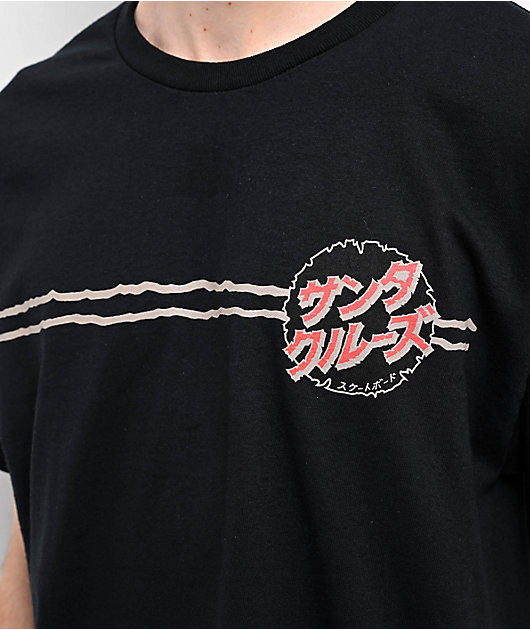 Santa Cruz x Godzilla Destroyer Black T-Shirt | Zumiez