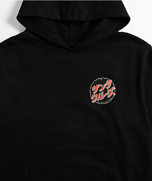 Santa Cruz x Godzilla Kids Destroyer Black Hoodie | Zumiez