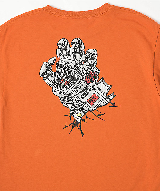 Santa Cruz x Godzilla Kids Mechanical Hand Orange T-Shirt | Zumiez