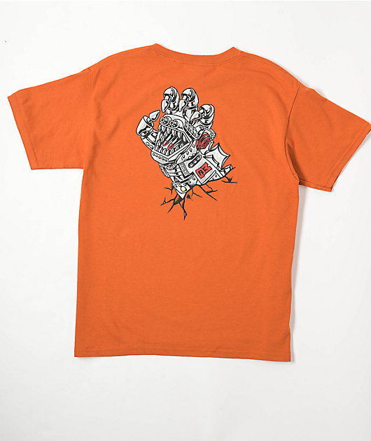 ✨️ゲリラセール✨️9500→8500✨️希少LIMITED EDITION26cm Santa Cruz x Godzilla Kids Mechanical Hand Orange T-Shirt | Zumiez