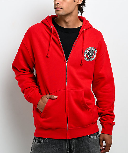Santa Cruz x Pokémon TCG Hand Red Zip Hoodie