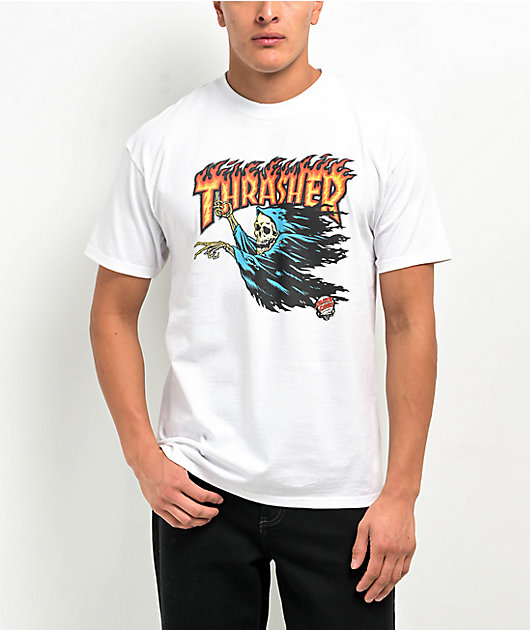 Santa Cruz x Thrasher O'Brien White Reaper T-Shirt | Zumiez
