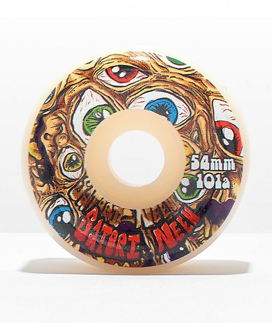 Satori Neen Eyes 54mm 101a White Conical Skateboard Wheels