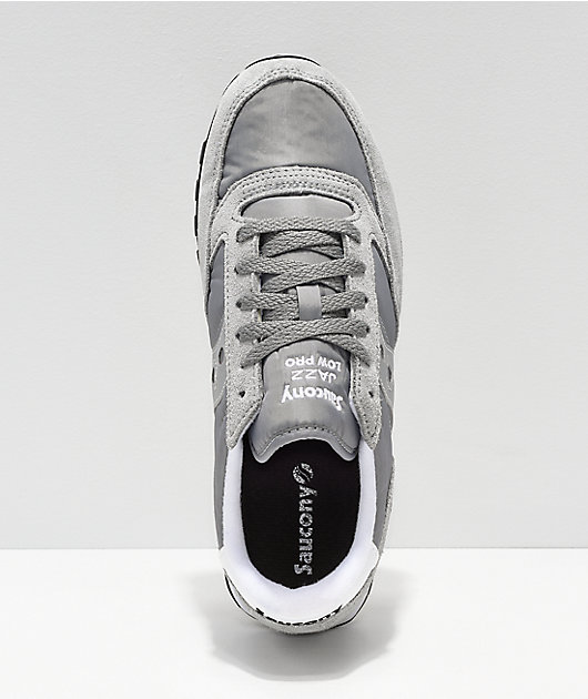 Saucony Jazz Low Pro Grey & Silver Shoes