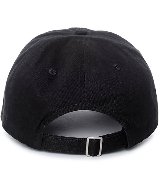 Sausage Rose Hand Black Strapback Hat