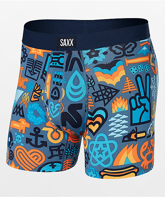 Saxx x Draplin Design Co. Daytripper Pretty Much Everything Boxer Briefs Zumiez