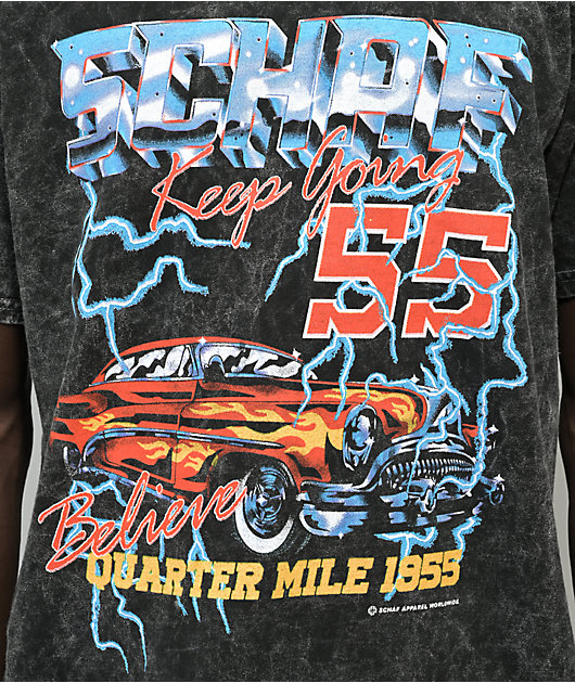 Schaf Quarter Mile Black Wash T-Shirt