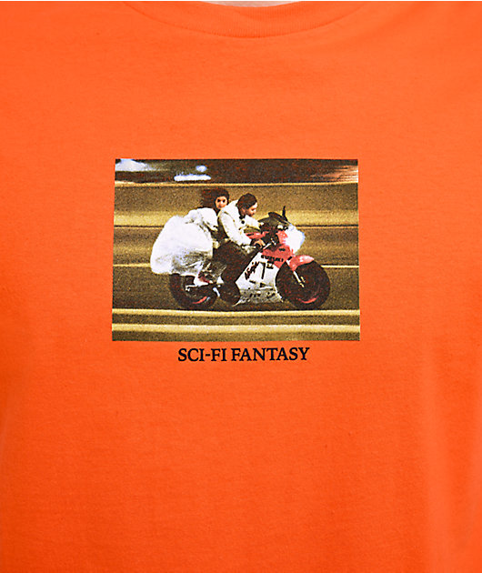 Sci-Fi Fantasy A Moment Of Romance Orange T-Shirt