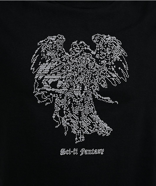 Sci-Fi Fantasy Angel Black T-Shirt