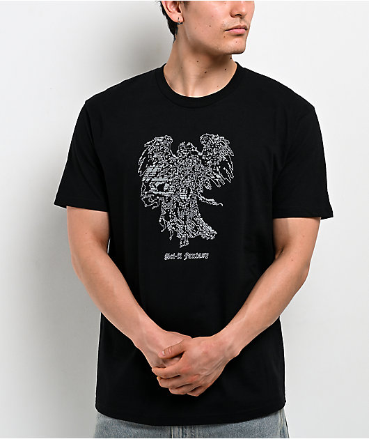 Sci-Fi Fantasy Angel Black T-Shirt