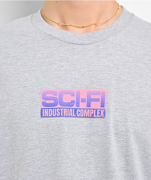 Sci-Fi Fantasy Industrial Complex Grey T-Shirt