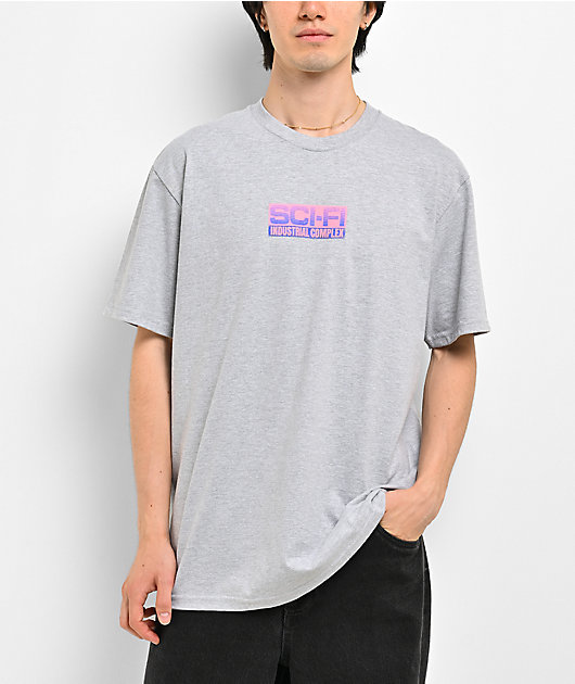 Sci-Fi Fantasy Industrial Complex Grey T-Shirt