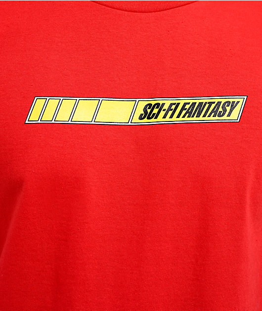 Sci-Fi Fantasy Quick Stripe Red T-Shirt