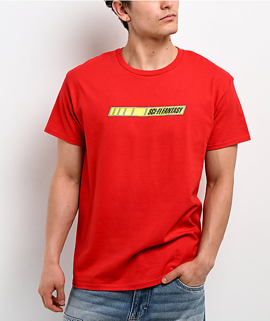 Sci-Fi Fantasy Quick Stripe Red T-Shirt