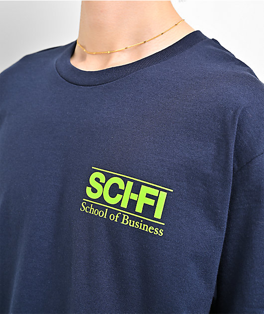Sci-Fi Fantasy School of Business Navy T-Shirt