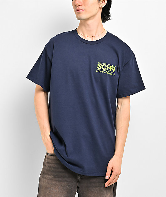 Sci-Fi Fantasy School of Business Navy T-Shirt
