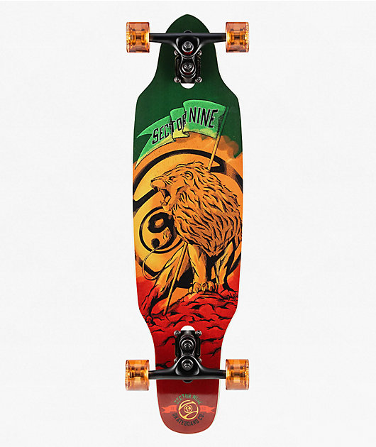 Sector 9 Rasta Mini Striker 33" Drop Through Longboard Complete