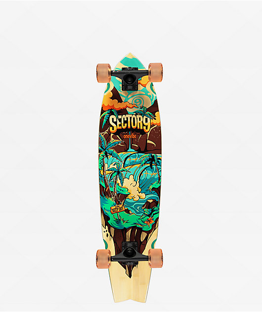 Interconnect Sui burn Sector 9 x OneVibe Snapper Hideout 34" Longboard Complete