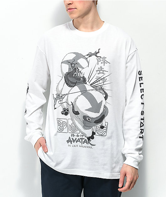 Select Start x Avatar: The Last Airbender Appa White Long Sleeve T-Shirt