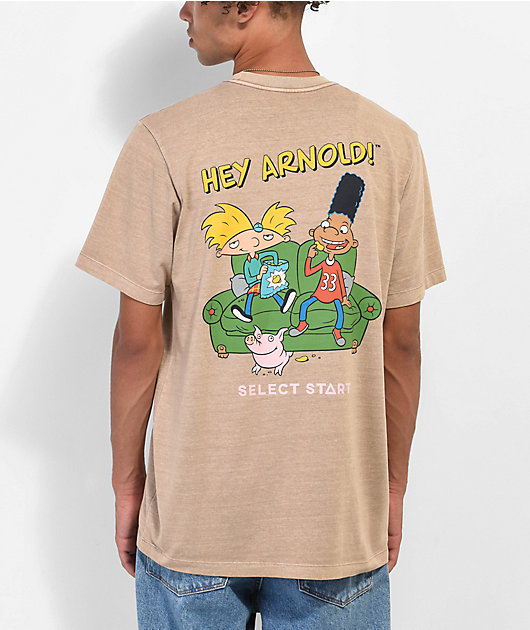 tale Meander ryste Select Start x Nickelodeon Arnold Ice Brown T-Shirt