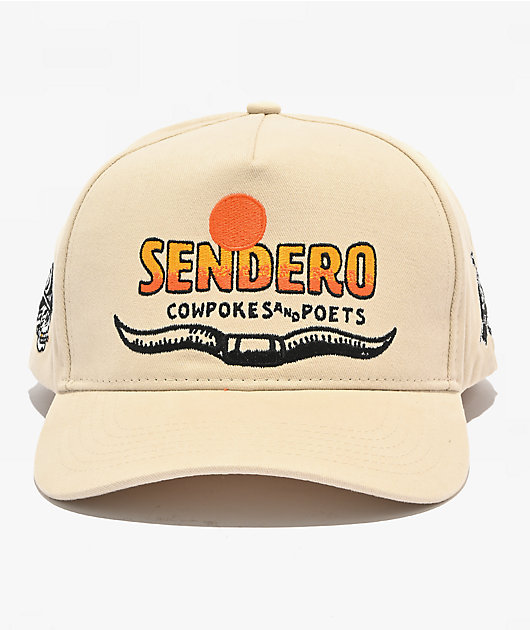 Sendero Cowpokes And Poets Natural Snapback Hat