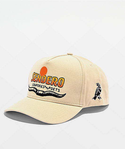 Sendero Cowpokes And Poets Natural Snapback Hat