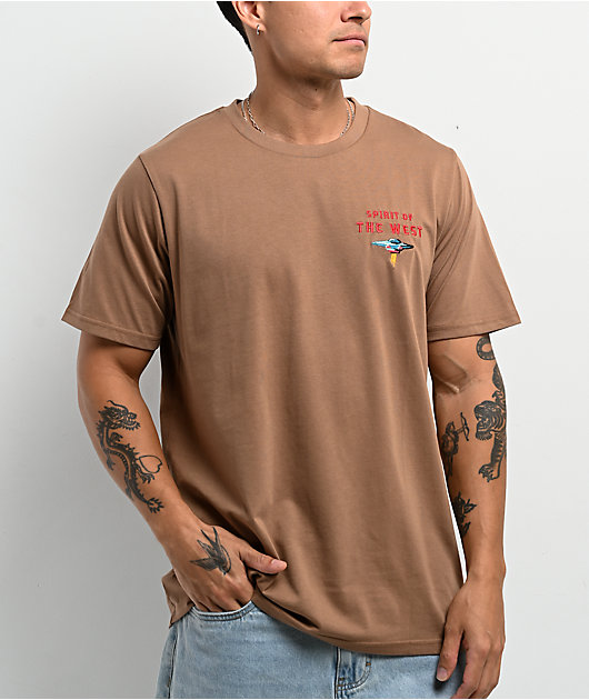 Sendero Danger Cowboy Brown T-Shirt