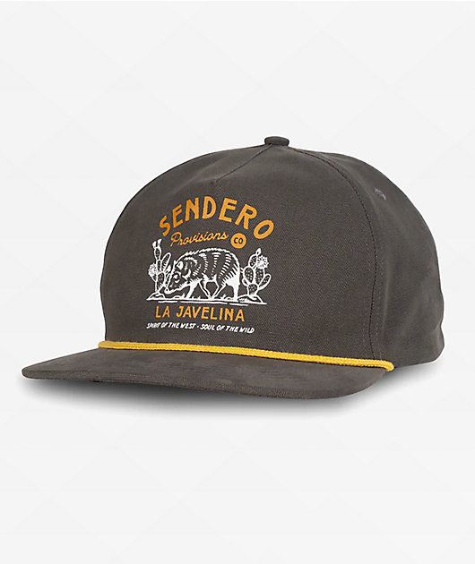 Sendero La Javelina White Snapback Hat Snapback Hat