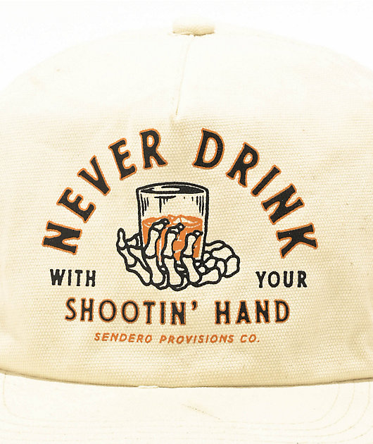 Sendero Shootin' Hand Natural Snapback Hat